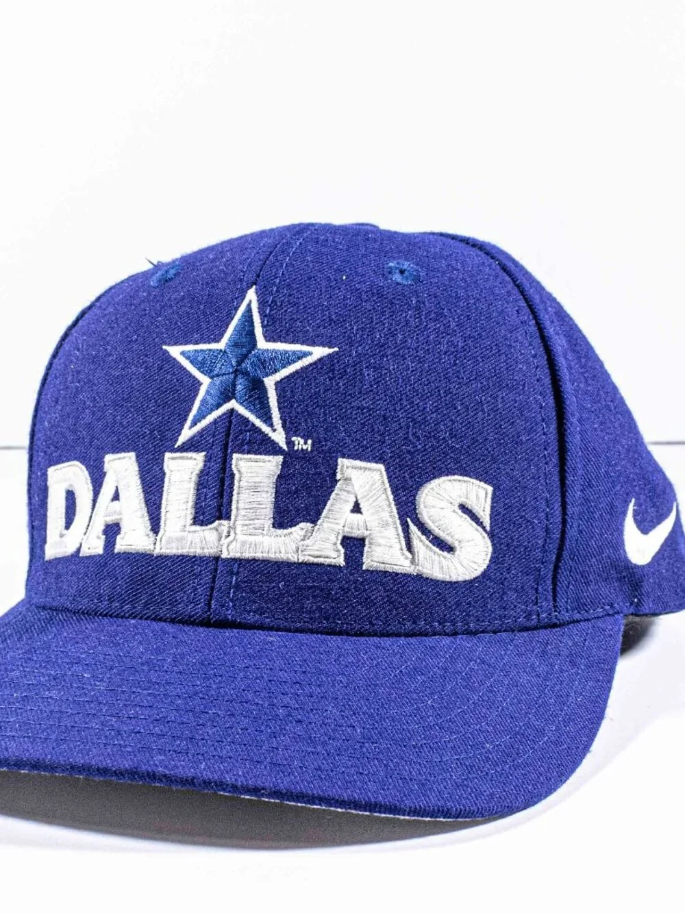 Vintage 90s Nike Dallas Cowboys Pro Line Snapback Hat Swoosh Cap NFL Football